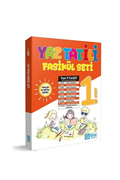 Giriş Yayınları 1.sınıf Yaz Tatili Fasikül Seti ( 11 Fasikül - Her Fasikül 14...