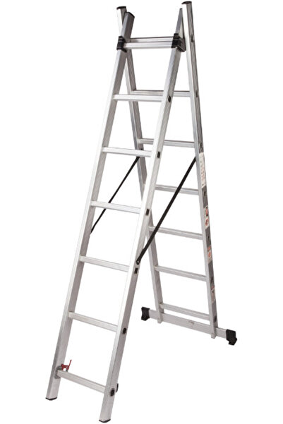 Evotools Scară din aluminiu ETS - Nr. trepte 8 Nr. secțiuni 2 394 cm