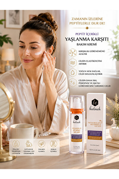 BeeTouch Kırışıklık Karşıtı Sıkılaştırıcı Bakım Kremi 40 ml Hyaluronik Asit,A...