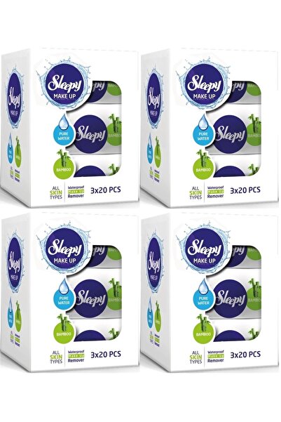 Sleepy Facial Cleansing Towel Bamboo Make up 240 Sheets (12Pk*20)