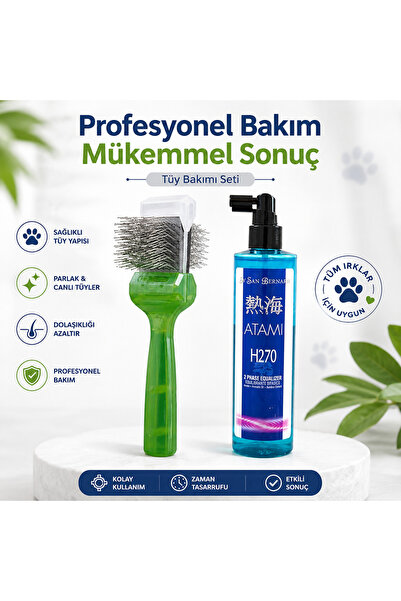 ActiVet Pro Soft Fırça 4,5 cm + IV San Bernard Kıtık Açıcı Sprey H270 100 ml–...