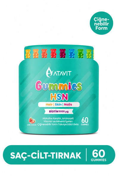 Atavit Hsn (Hair Skin Nails) Gummies Adult 60 Pieces