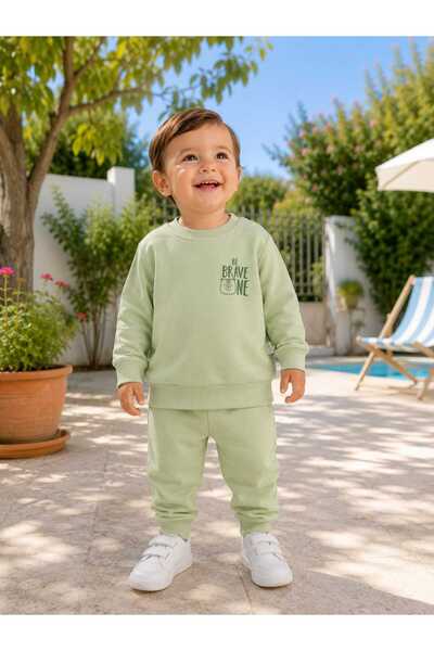 ciobaby erkek bebek mevsimlik oversize sırt baskılı takım