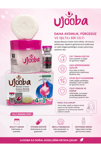 Arenist Ujooba Extra White Beauty Cream 4in1 Bakım Seti