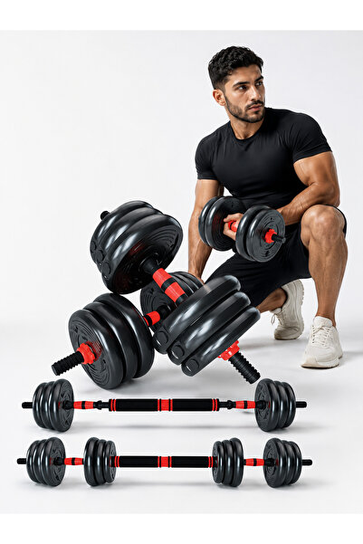 Ehi Dumbbells Barbell Set With Connecting Rod, Adjustable Dumbbells Set, Adju...