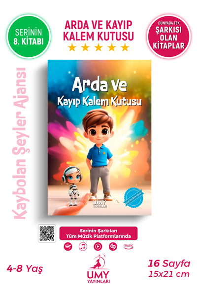 UMY Yayınları Arda ve Kayıp Kalem Kutusu - Okul Öncesi ve 1. Sınıf İsme Özel ...
