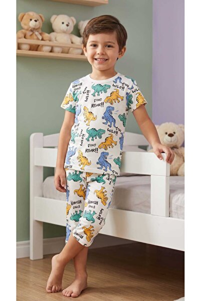 Çamaşır Bahçesi 100% Cotton Kids Capri Set # Printed Children's Capri Set # D...