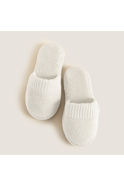 Chakra Eva Cotton 100% Cotton Unisex Slippers White