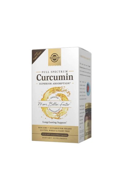 Solgar Full Spectrum Curcumin Liquid Extract, 60 Softgels