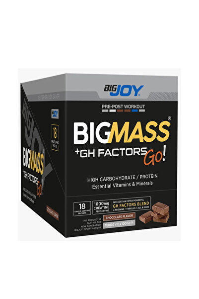 Bigjoy MASS GAİNER Çikolata 1800 gr 18 SAŞE BigMass Gh Factors Karbonhidrat &...