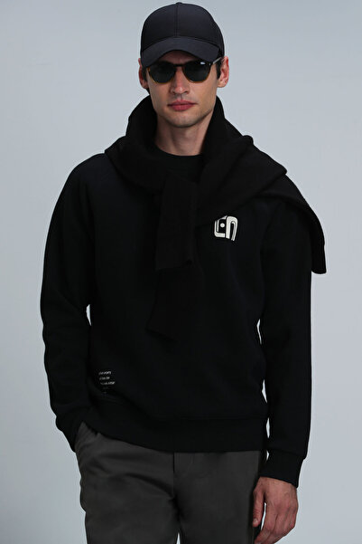Lufian Owen Erkek Sweatshirt Siyah