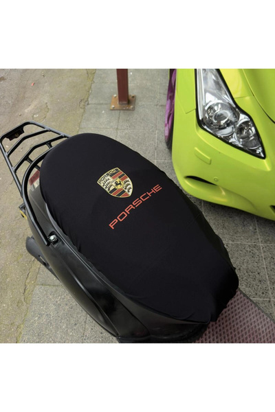 Generic Brand HUSĂ MOTOCICLETĂ PORSHE NEGRĂ CU MODEL, DIN BUMBAC PIEPTĂNAT - ...