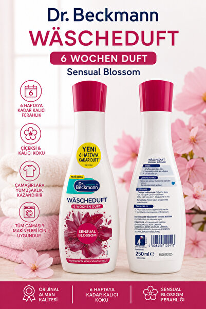 Dr.Beckmann Çamaşır Parfümü Sensual Blossom 250 ml – 6 Hafta Kalıcı Koku