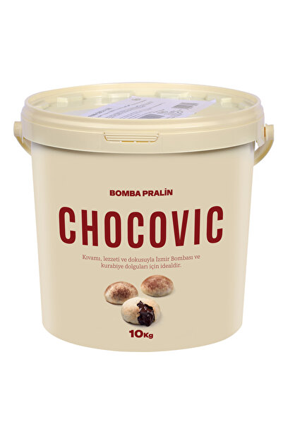 CHOCOVİC Bomba Pralin %3 Fındıklı Sürülebilir Çikolata 10 KG