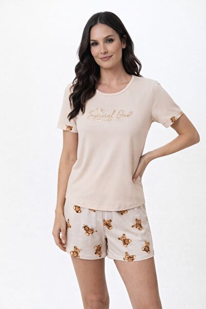Pemilo Women's 01497 Short Sleeve Milan Shorts Pajama Set