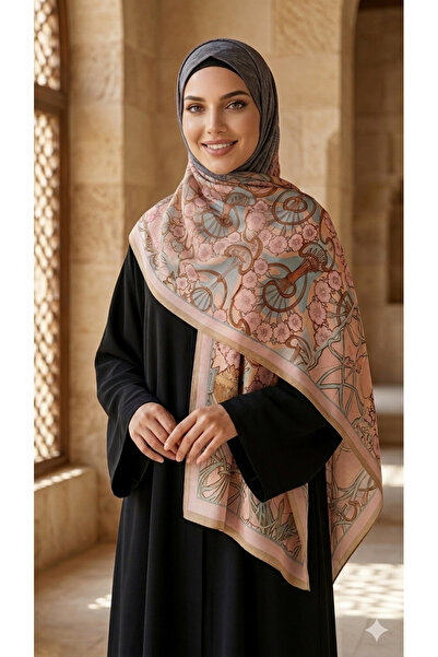5.MEVSİM وشاح كتف مربع من زير مقاس 140x140 سم