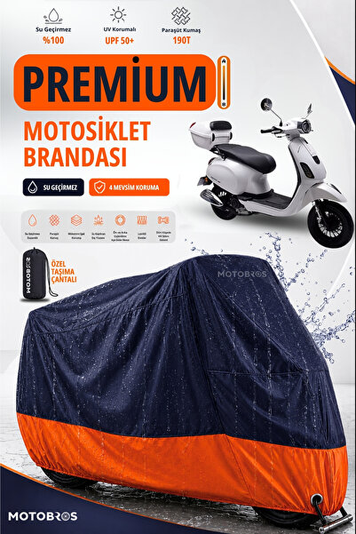 Motobros غطاء دراجة نارية من القماش المشمع RKS Azure، غطاء محرك مقاوم للماء، ...