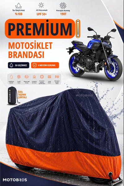 Motobros غطاء دراجة نارية من القماش لدراجة ياماها MT07، غطاء محرك مقاوم للماء...
