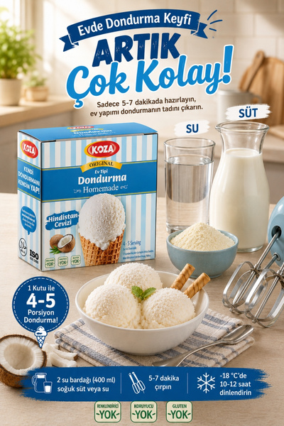 GEPEDDO Gurme Pratik Lezzet Hindistan Cevizli Ev Yapımı Kolay Hazırlanan Sağl...