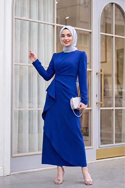 Modamorfo Asymmetrical Crepe Dress with Allerli Skirt -Saks