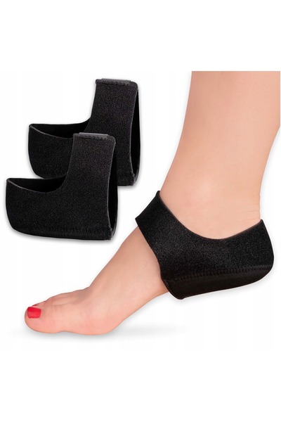 Ayawaska Set 2 protectii pentru calcai, din neopren cu gel de silicon, ajusta...