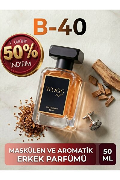 WOGG PARFÜM B40 Boos Botllett | Maskülen ve Etkileyici Erkek Parfümü | Uzun S...