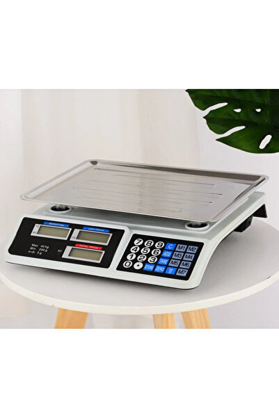 Genel Markalar 40 Kg Şarjlı Elektronik Dijital Hassas Mutfak Manav Bakkal Kas...