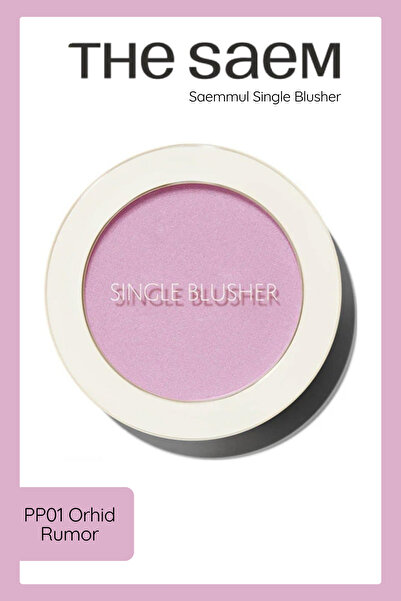 THE SAEM Sebum Kontrolü Sağlayan Tekli Toz Allık - Saemmul Single Blusher - P...