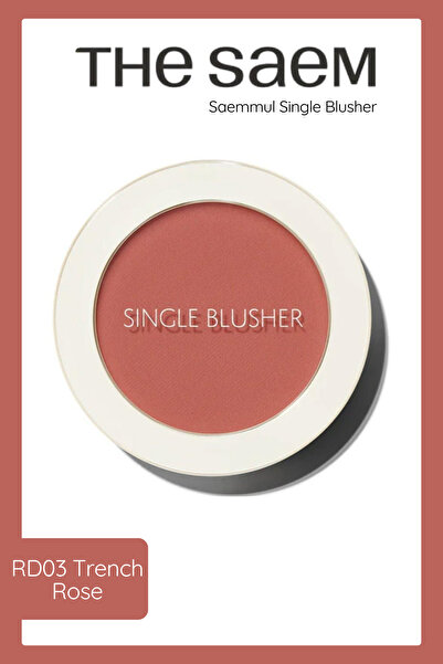 THE SAEM Sebum Kontrolü Sağlayan Tekli Toz Allık - Saemmul Single Blusher - R...