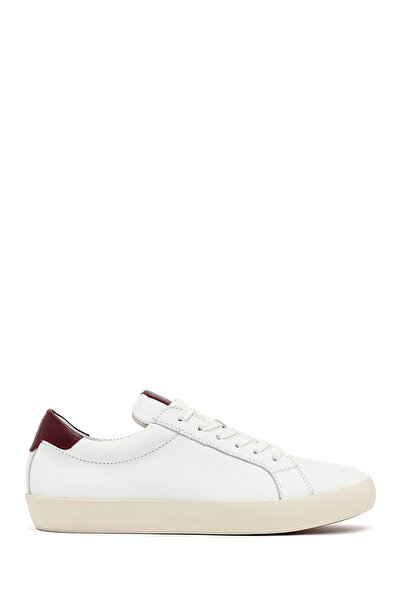 Derimod Kadın Beyaz Bağcıklı Spor Ayakkabı, Deri Sneaker 26PFD371318