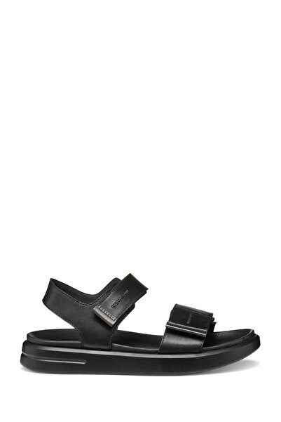 Geox Дамски черен D Xand 2S E - Smo. Lea + Pear Strap Сандали от естествена к...