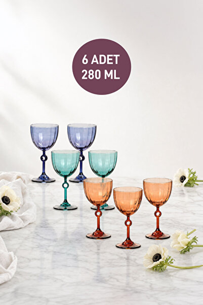 SELKA HOME Andrew 6'lı Kadeh Seti 280 ML