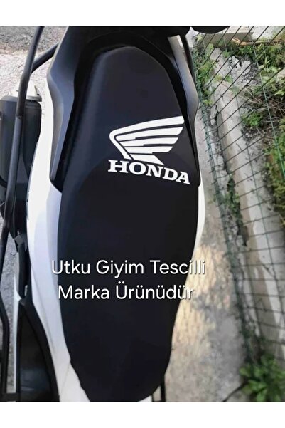 Utku Giyim HONDA PCX,DİO,ACTİVA,SH,XADV UYUMLU SİYAH MOTOSİKLET SELE KILIFI Y...