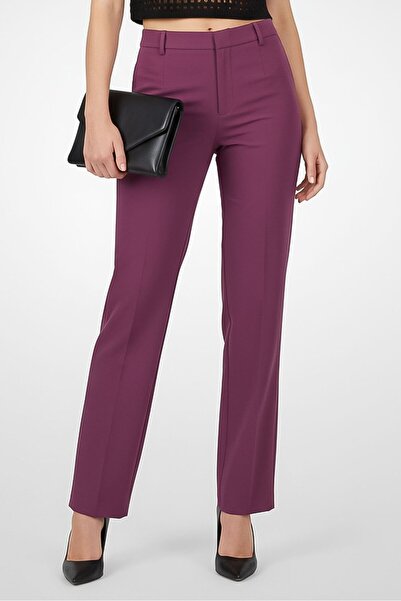 Don't Call Me Jennyfer Women Regular Fit Solid Wide Leg Pants, Purple