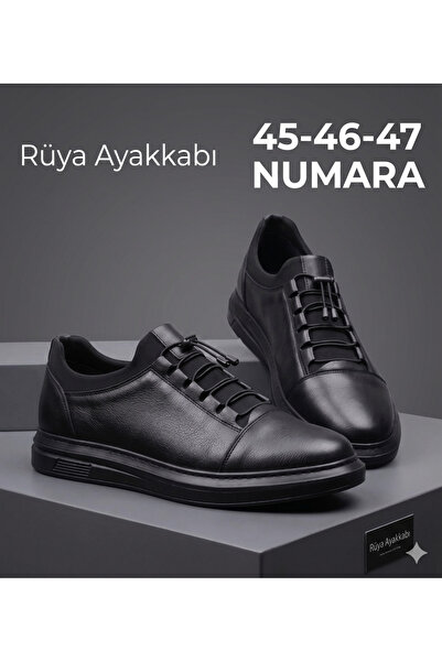 Rüya Ayakkabı حذاء جلد رجالي مقاس كبير 45-46-47