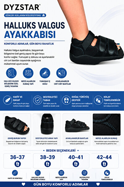 DYZSTAR Halluks Valgus Uyumlu Günlük Kullanım Ayakkabısı Tek Adet Ayarlanabil...
