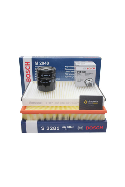 Bosch Opel Astra H 1.6 (Z16XEP) Benzinli Twinport Motor Bakım Filtre Seti Marka
