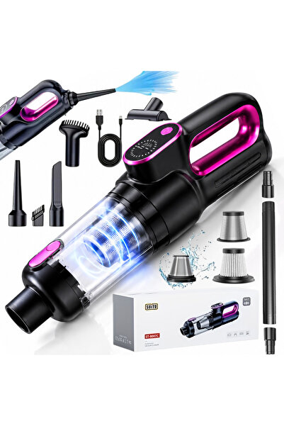 Omaly Aspirator de mana Portabil, Mini aspirator auto fara Fir, 12000Pa, 2in1...
