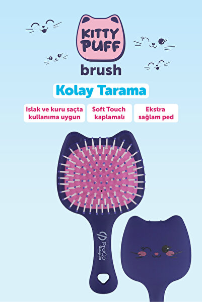 PROCO Beauty Kids Kitty Puf Perie de păr pentru descurcare