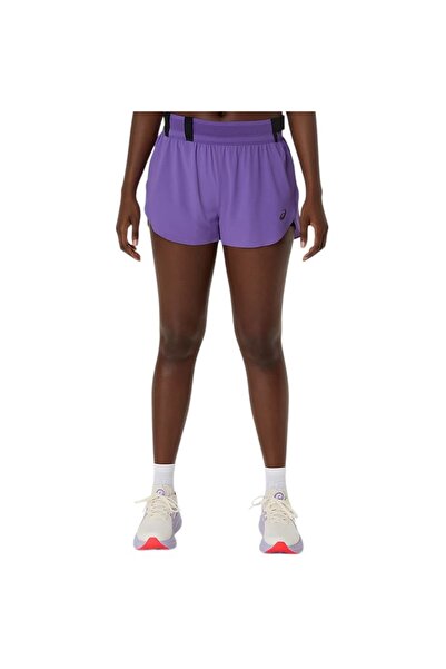 Asics Pantaloni scurți de alergare pentru femei Metarun Split FW 2025-Roz-XS