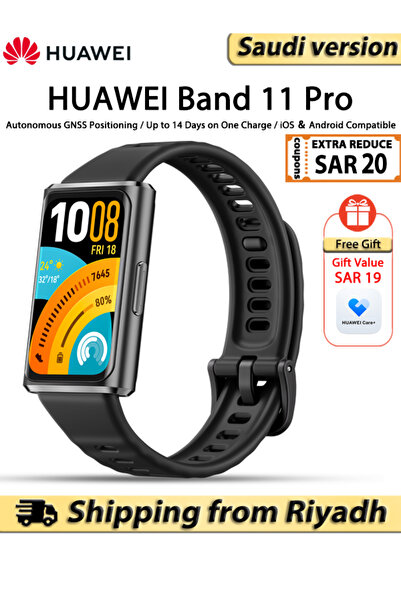 Huawei ساعة Band 11 Pro الذكية، شاشة 1.62 بوصة، عمر بطارية يصل إلى 14 يومًا، ...