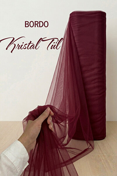 AZREN STORE Burgundy Decoration Tulle, Bundle Tulle, Engagement Tulle, Bride ...