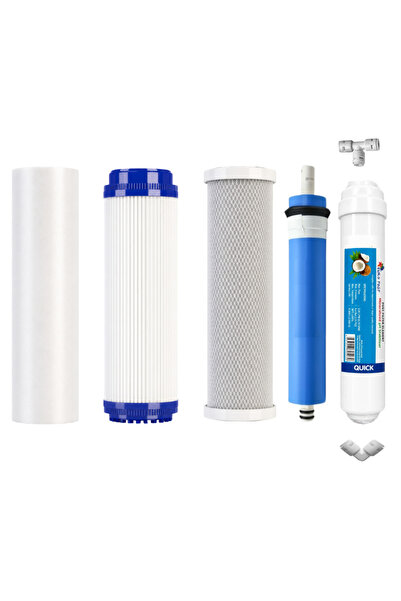alkalinees Reverse Osmosis Açık Kasa Su Arıtma Filtresi 5li Set