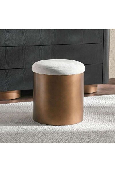 PAN HOME Plugari Dressing Stool Wood - Gold