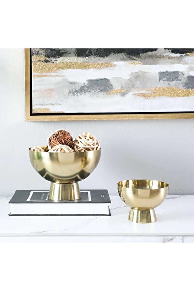 PAN HOME Bijou Metal Decor Bowl 11x11x9cm-gold