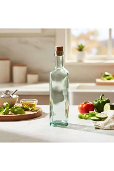 PAN HOME Pandora Oil & Vinegar Recycled Glass Bottle 400ml -light Green