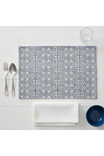 PAN HOME Heritage Orienta 4 Piece Placemat Set 33x45cm - Indigo