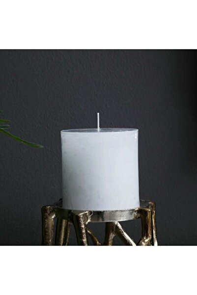 PAN HOME Unscented White Pillar Candle Dia10xh10cm - 45 Hrs