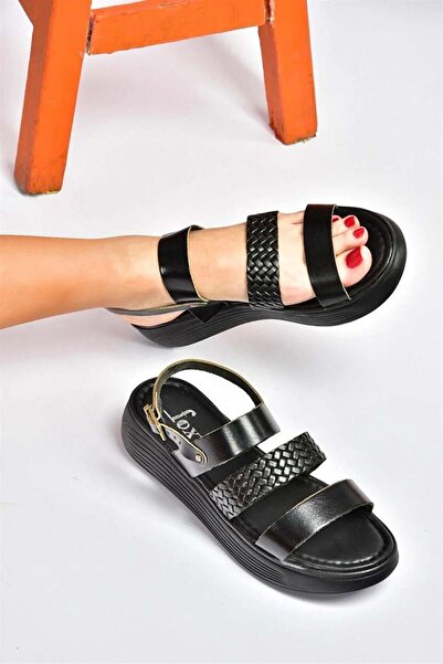 Fox Shoes Siyah Günlük Kadın Sandalet M291082603