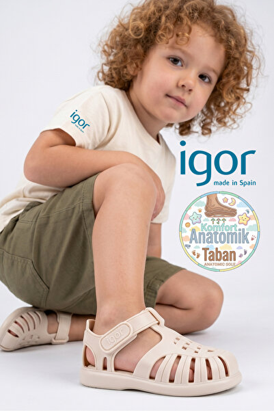 IGOR Tobby S10271-079 Pantofi cu sandale din dinte de elefant marfil pentru b...